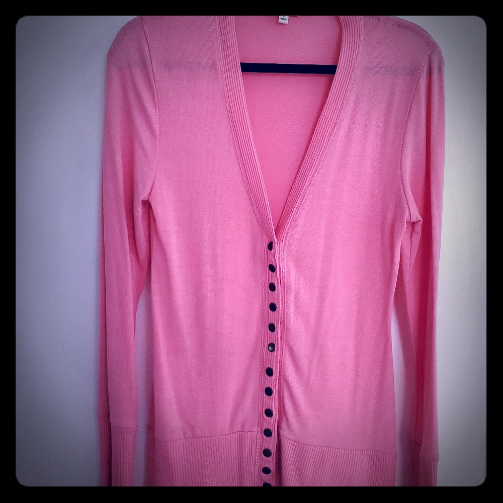 Snap down v neck cardigan
